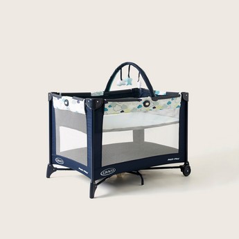 Graco Adjustable Travel Cot with Push-Button Fold