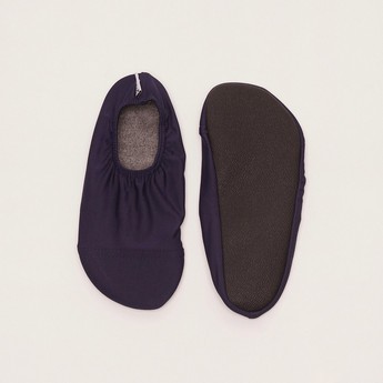 Slipstop Navy Junior Slip-On Shoes