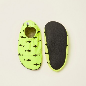 Slipstop Anti-Slip Shark Print Shoes