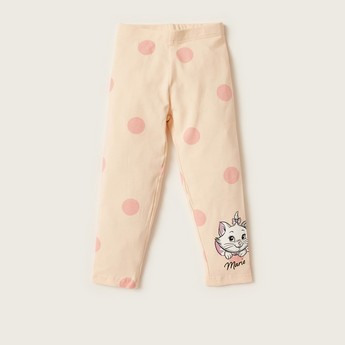 Disney Marie Print Leggings with Elasticated Waistband - Set of 2