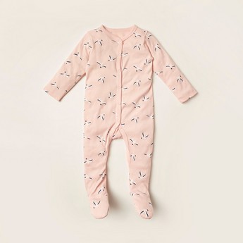 Juniors Assorted Closed Feet Sleepsuit with Long Sleeves - Set of 3