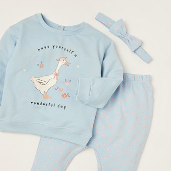 Juniors Printed 3-Piece Clothing Set