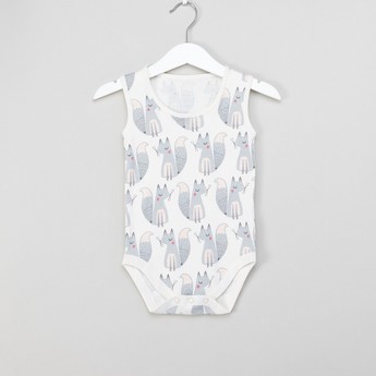 Juniors Printed Sleeveless Bodysuit - Set of 5