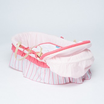 Juniors Printed Moses Basket with Hood