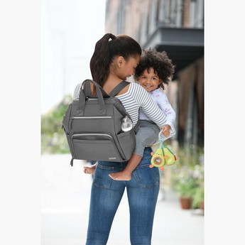 SkipHop Solid Diaper Backpack with Shoulder Straps