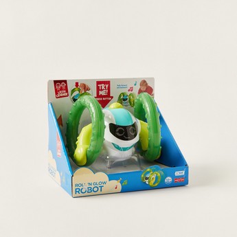 Little Learner Roll and Glow Robot Toy