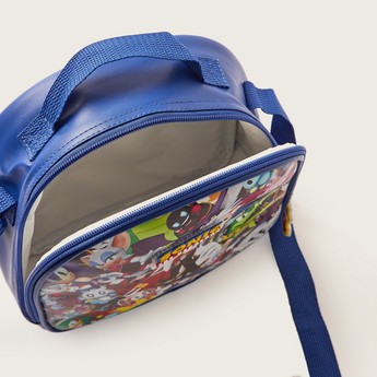 Sonic the Hedgehog Print Lunch Bag with Adjustable Strap