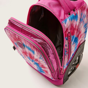 SHOUT Printed Trolley Bag with Retractable Handle - 18 inches