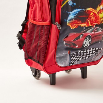 Juniors Printed 16-inch Trolley Backpack with Lunch Bag and Pencil Pouch