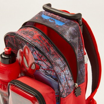 Simba Spider-Man Print 14-inch Trolley Backpack with Lunch Box and Water Bottle