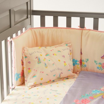 Fancy Fluff Unicorn Print 4-Piece Organic Bedding Set