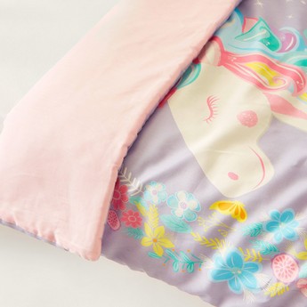 Fancy Fluff Unicorn Print 2-Piece Organic Comforter Set