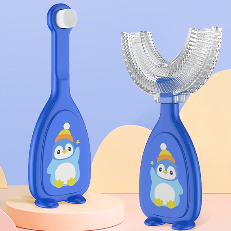 360 Degree Baby Toothbrush U Shape Baby Toothbrush Soft Silicone Toothbrush For Baby Teeth Cleaning Oral Care