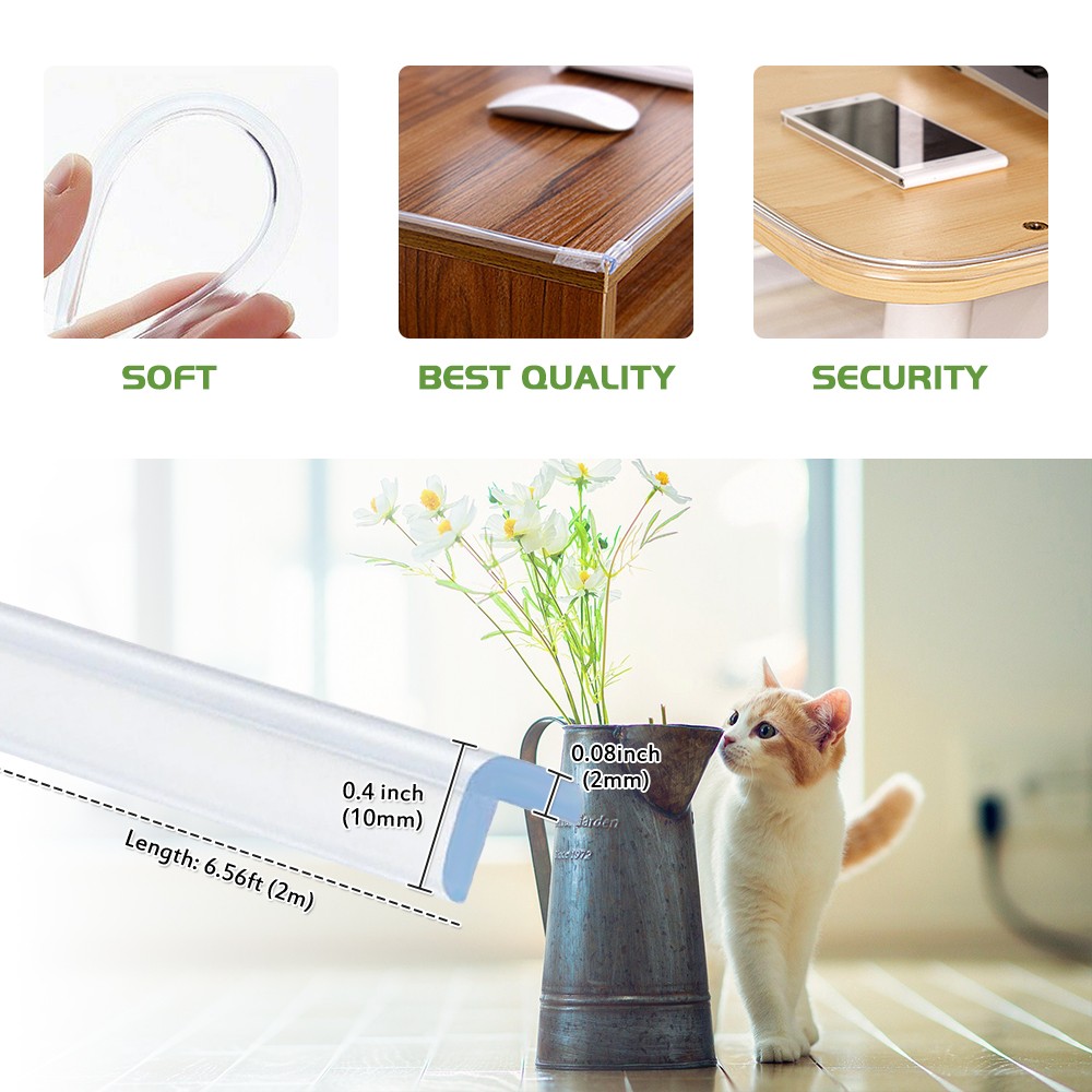 Baby Anticollision Edge Corners Guard Silicone Cover Table Edge Strip Safety Protector Table Side Protection of Children