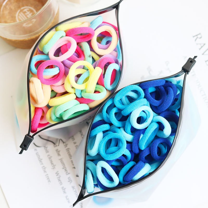 Baby Girl Little Hair Bands Toddler Children Headbands Colorful Elastic Hair Tie Nylon Scrunchie Hair Rope 50/100pcs Hair Accessories