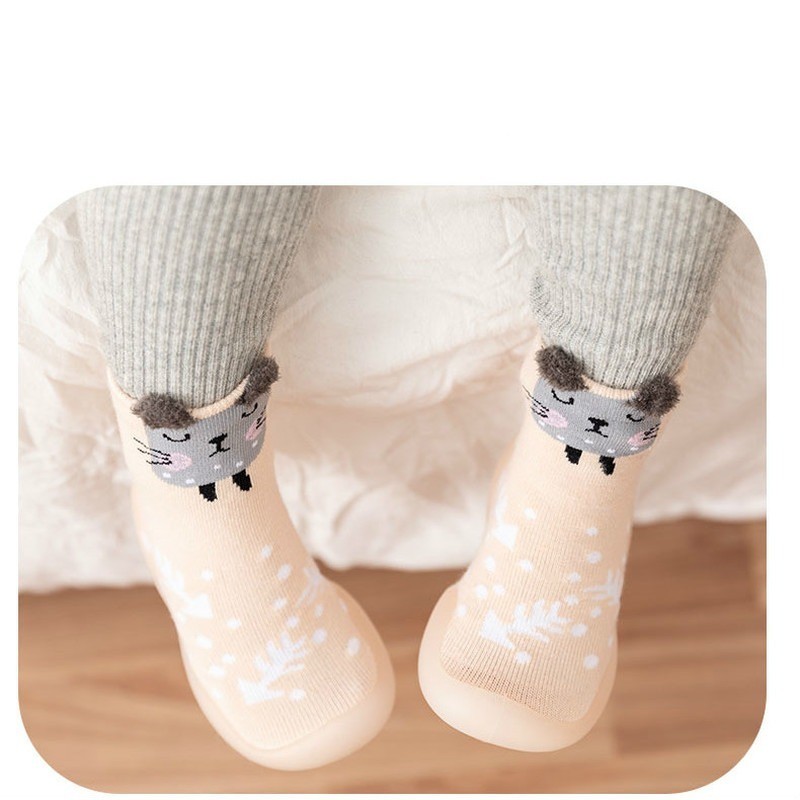 Baby shoes first baby shoes infant first walkers baby girl boy kids soft rubber sole baby shoes knit anti-slip socks