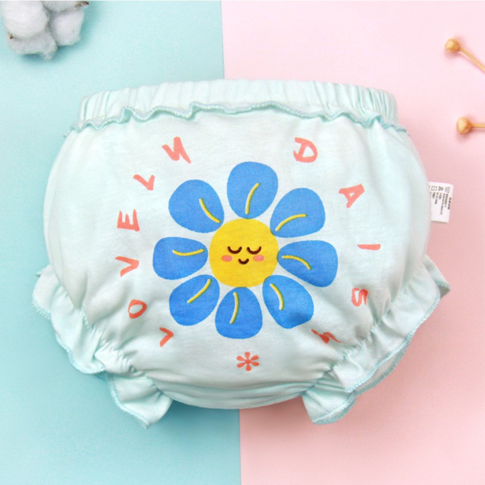 Baby Girls Briefs Panties For Kids Underwear Children Underpants Cotton Bread Pants Duck Flower Rabbit Pattern 4pcs/lot