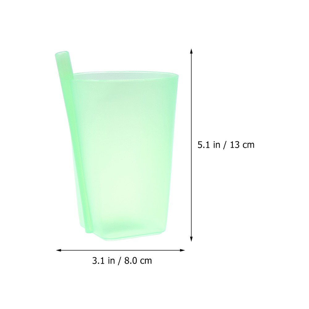 4pcs Candy Color Sippy Water Cups Practical Large Capacity Straw Cups For Children Kids Random Color