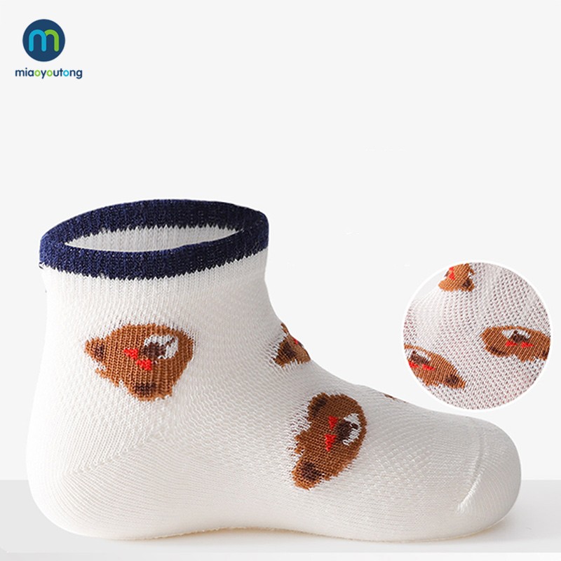 5pairs/lot Newborn Short Baby Boy Socks Spring Summer Thin Mesh Baby Socks for Girls Cotton Socks for Children Kids Miaoyoutong