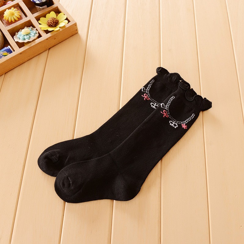 3 Pairs Kids Girls Boys Toddlers Girls Socks Knee High Long Soft Cotton Baby Socks Stripped Children Socks School Clothes