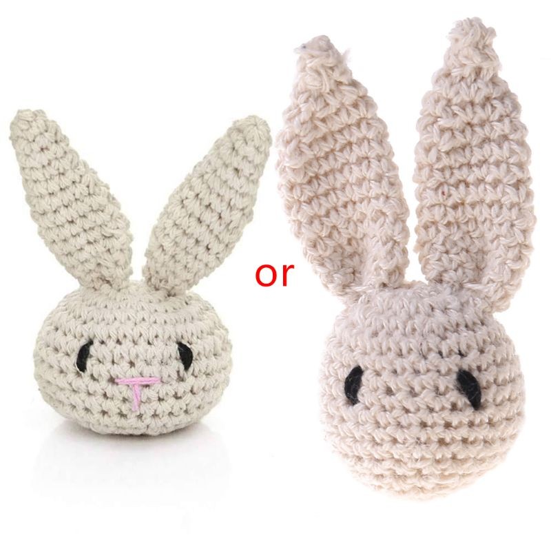 2020 New Handmade Crochet Cotton Rabbit DIY Baby Pacifier Chain Infant Accessories Teether 95AE