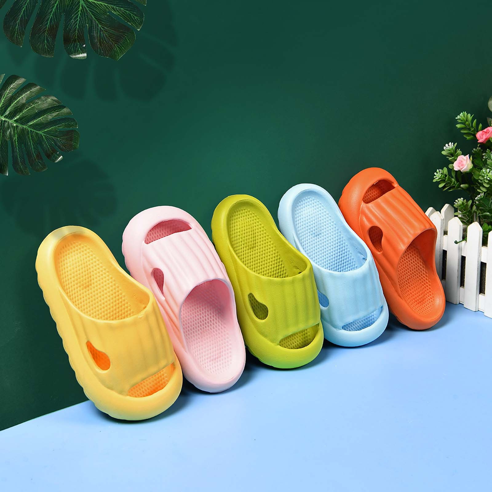 New Summer Children Shoes Casual Sandals Slippers Baby Boys Girls Slides Sandal Soft Thick Sole Quick Dry Beach Pool Slippers