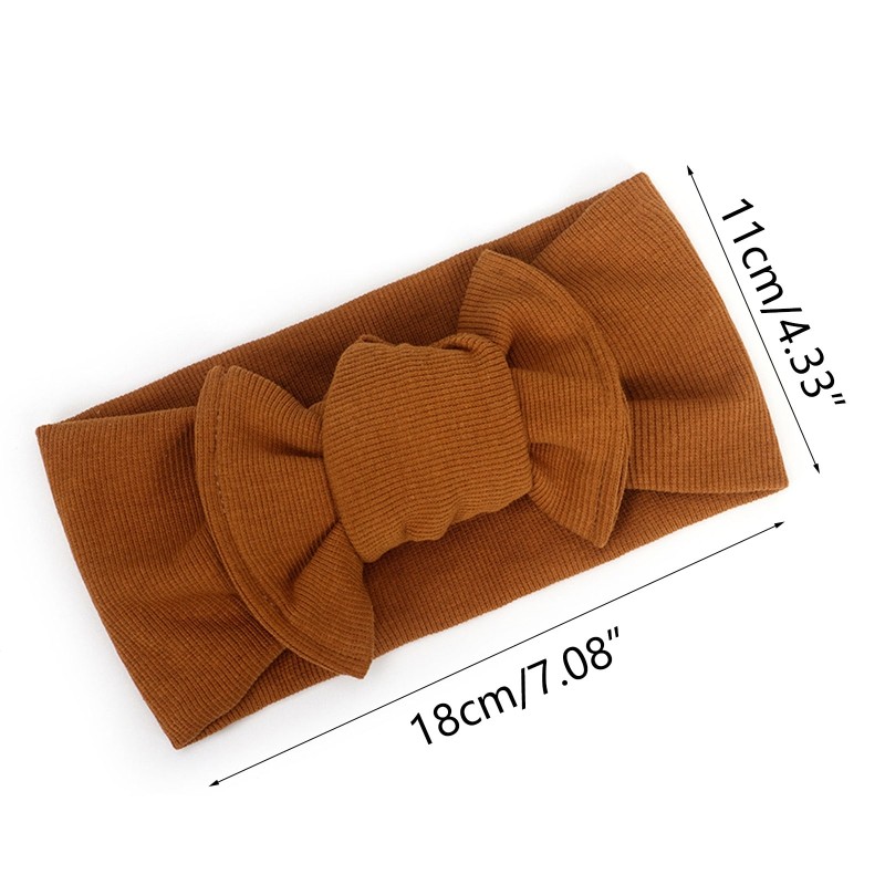 Baby Bowknot Headband Stretchy Turban Elastic Big Bows Hair Band Head Wrap Children Toddler Headwear Hair Decorations