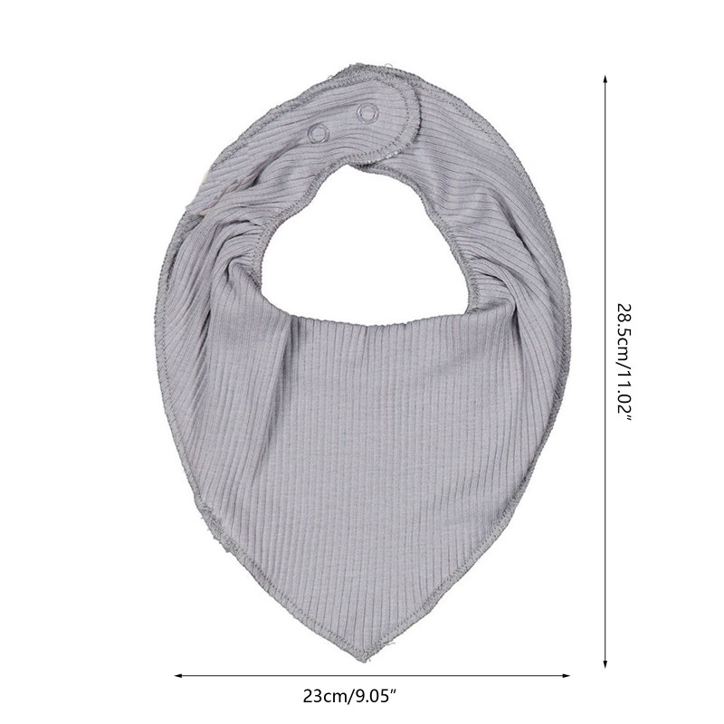 Baby Feeding Baby Bib Saliva Towel Triangle Scarf Bandana Bib Cotton Soft Adjustable Snap Button Burp Clothes For Newborns