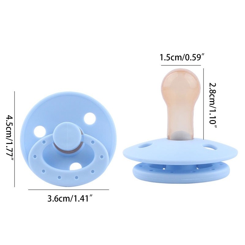 Silicone Soother Baby Pacifier Portable Newborn Soothie Nipple Nursing Teether