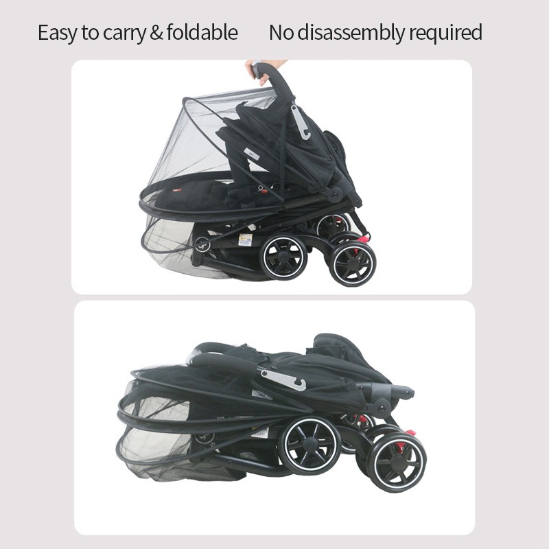 Baby Stroller Mosquito Net Full Cover Universal Pram Anti Mosquito Net High Quality Summer Pushchair Mosquito Net Breathable