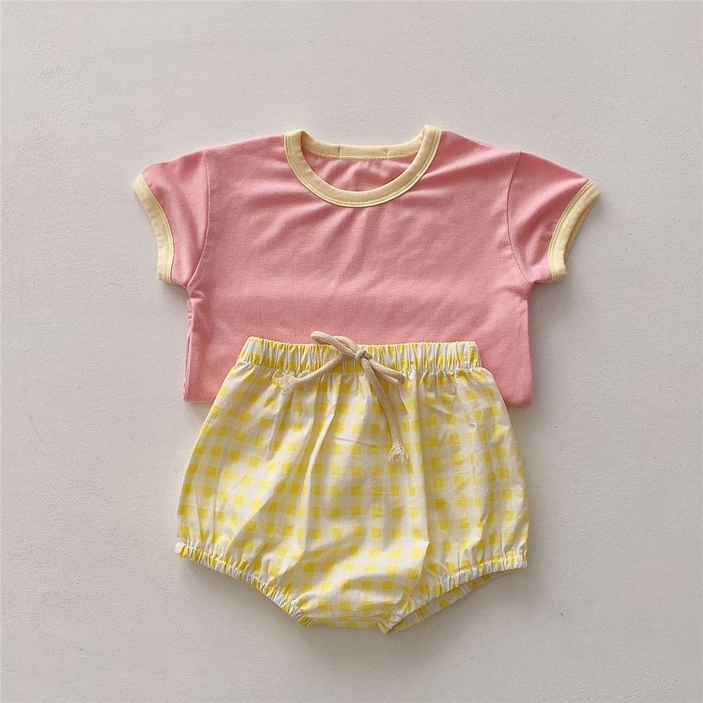 Summer Infant Baby Clothes for Boy Kids Tops T-shirt + Shorts Cotton Baby Girl Boys Costume for Baby Casual Outfits 0-3 Years