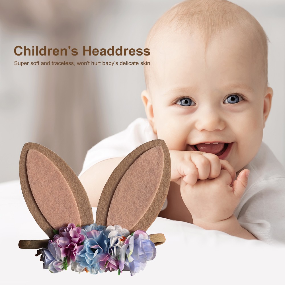 Big Ears Rabbit Headband Kids Easter Gift Bunny Easter Party Welcome Spring Happy Easter Home Decor Girl Rabbit Decor