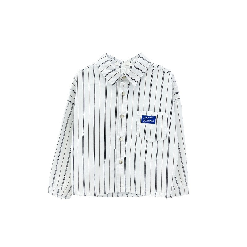 2022 New Arrival Korean Street Fashion Striped Shirt Handsome Boys Tops 2-21