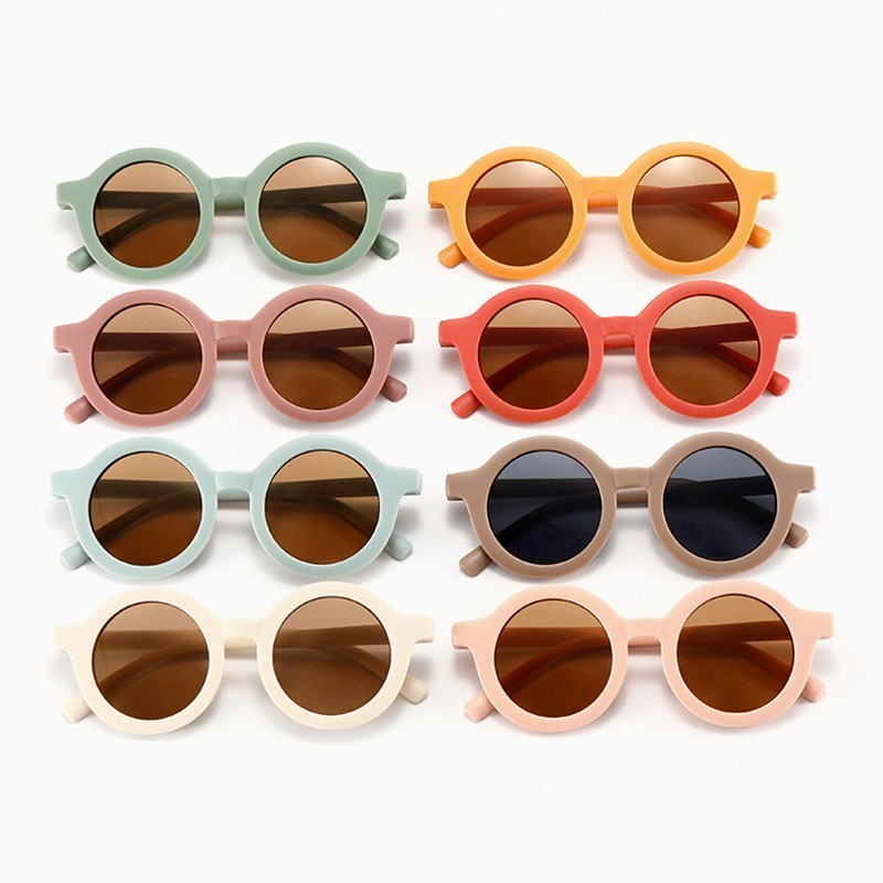 Kids Sunglasses Cute Round Sunglasses Child Colorful Toddler Glasses Eyewear UV400 Protection For Children Boys Girls