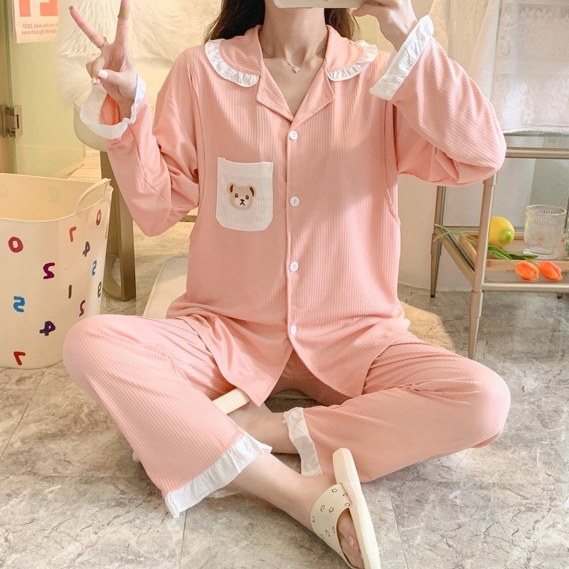 Women Sleepwear Pregnant Breastfeeding Clothes Pajama Set Homewear Spring Autumn Maternity Clothes Cotton Pregnancy Nursing Outfit