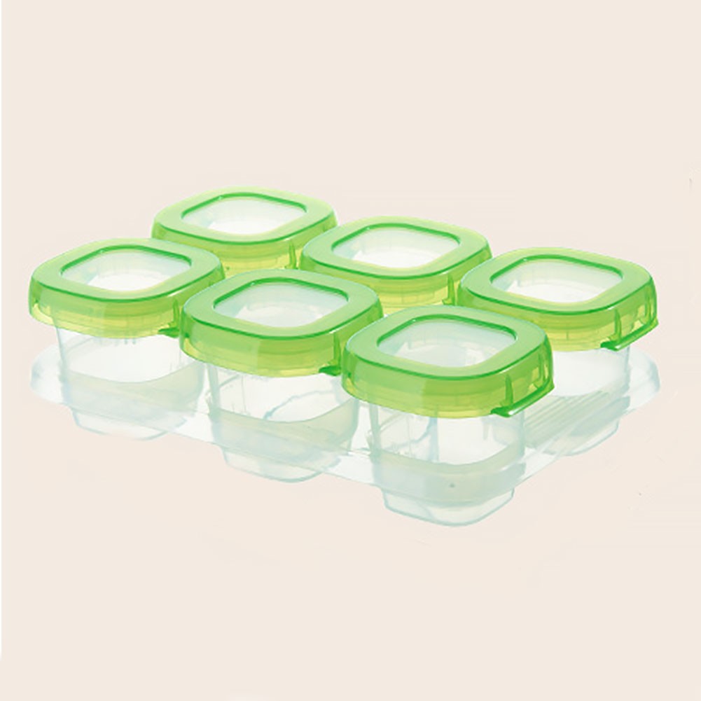 Snacks Cooling Container Dispenser Safe Seal Reusable Portable Stackable Food Storage Baby Block