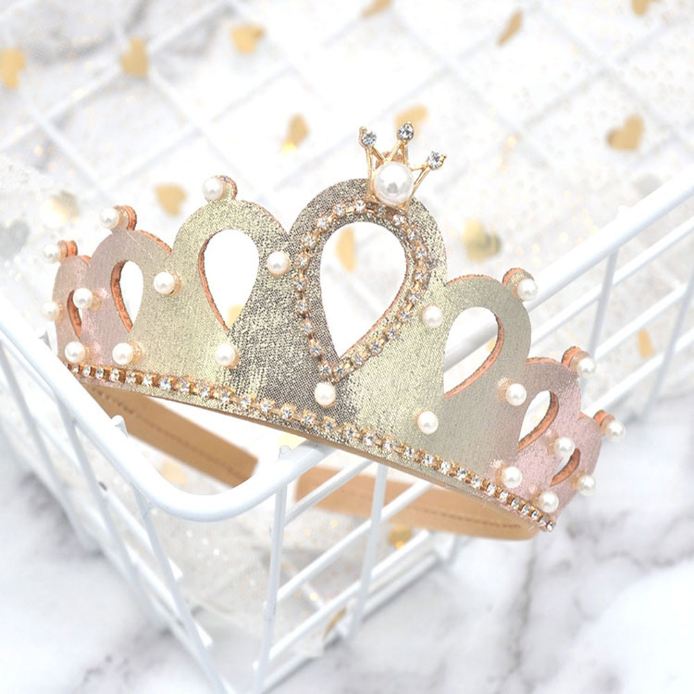 Kids Crowns Princess Crystal Crowns Rhinestone Girls Headbands Handmade Hair Band For Kids Girls Hair Accessories