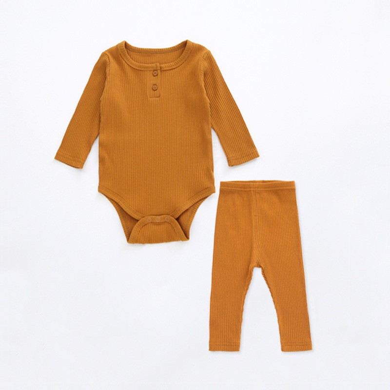 2pcs Newborn Baby Girl Clothes Set 0-2 Years Baby Girls Clothes Set Cotton Romper Pants Spring Baby Boys Clothes Outfits