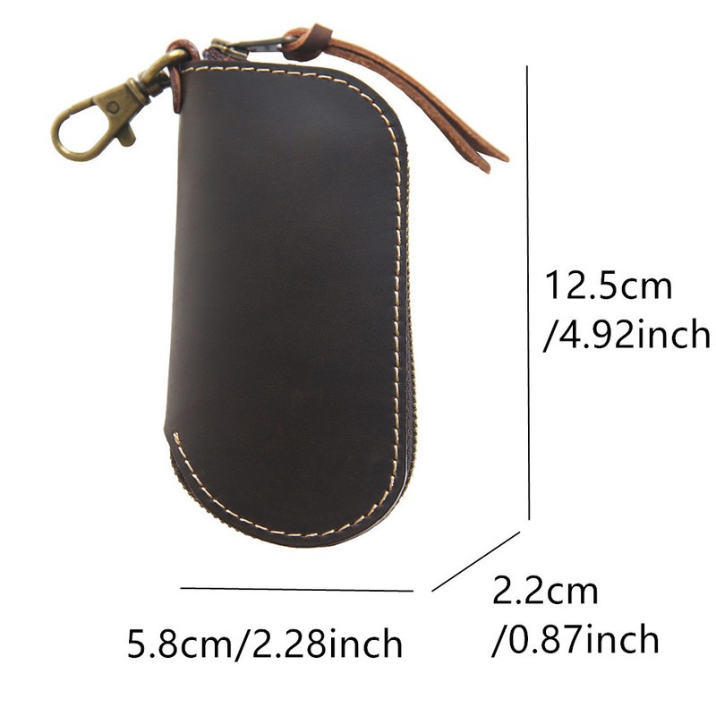 Leather Home Nanny Key Ring Zipper Key Case Key Case Bag Organizer Wallet Keychain