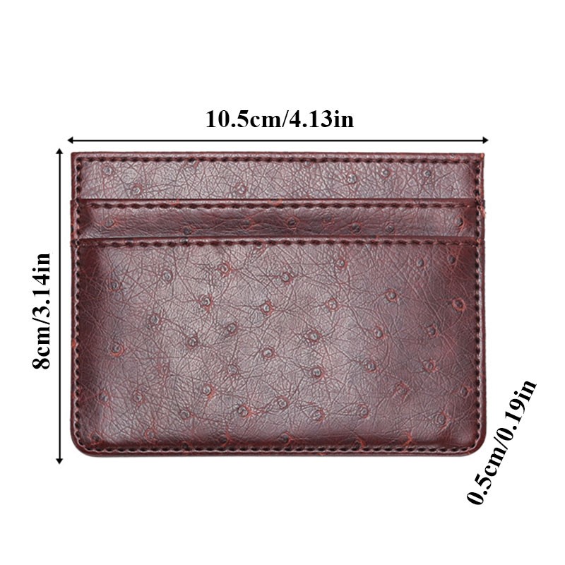 Fashion 5 Card Slots Card Holder PU Leather Slim Bank Credit ID Cards Mini Coin Holder Wallet Thin Business Travel Bag