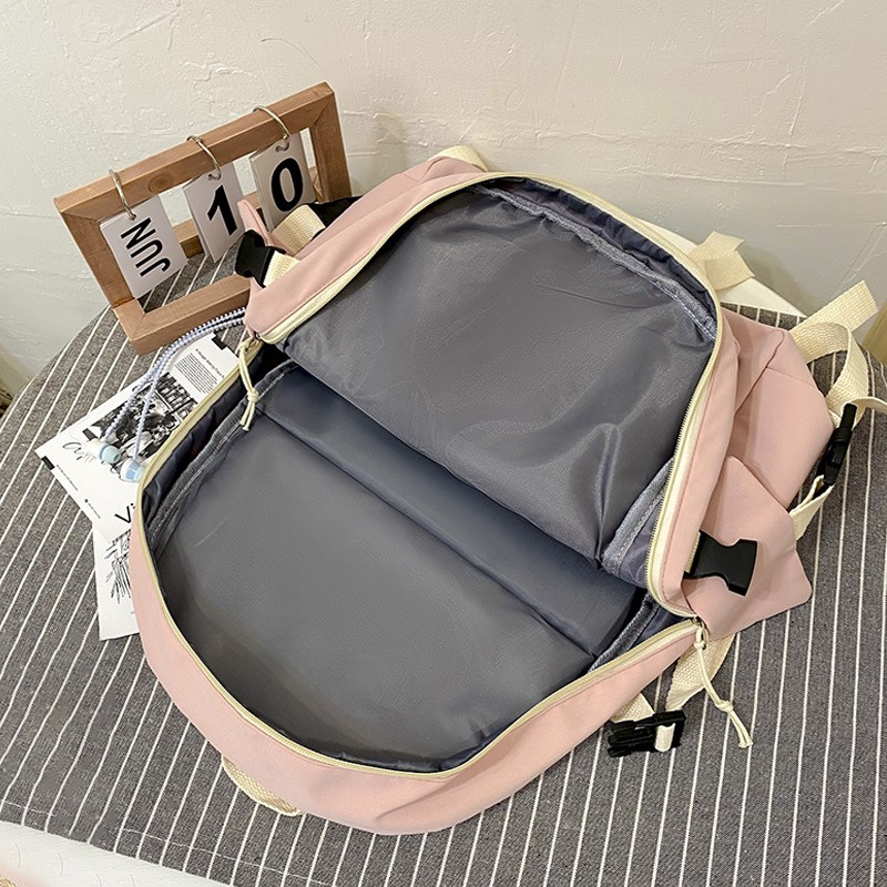 Fashion women backpack large capacity laptop bag multifunctional student school bag waterproof anti-theft outdoor travel package