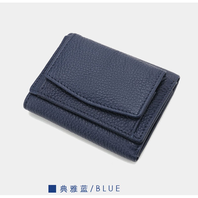 2022 News Japanese Leather Lady's Wallet Personalized First Letter Hot Stamping Card Bag Short ins Hot Leather Zero Wallet