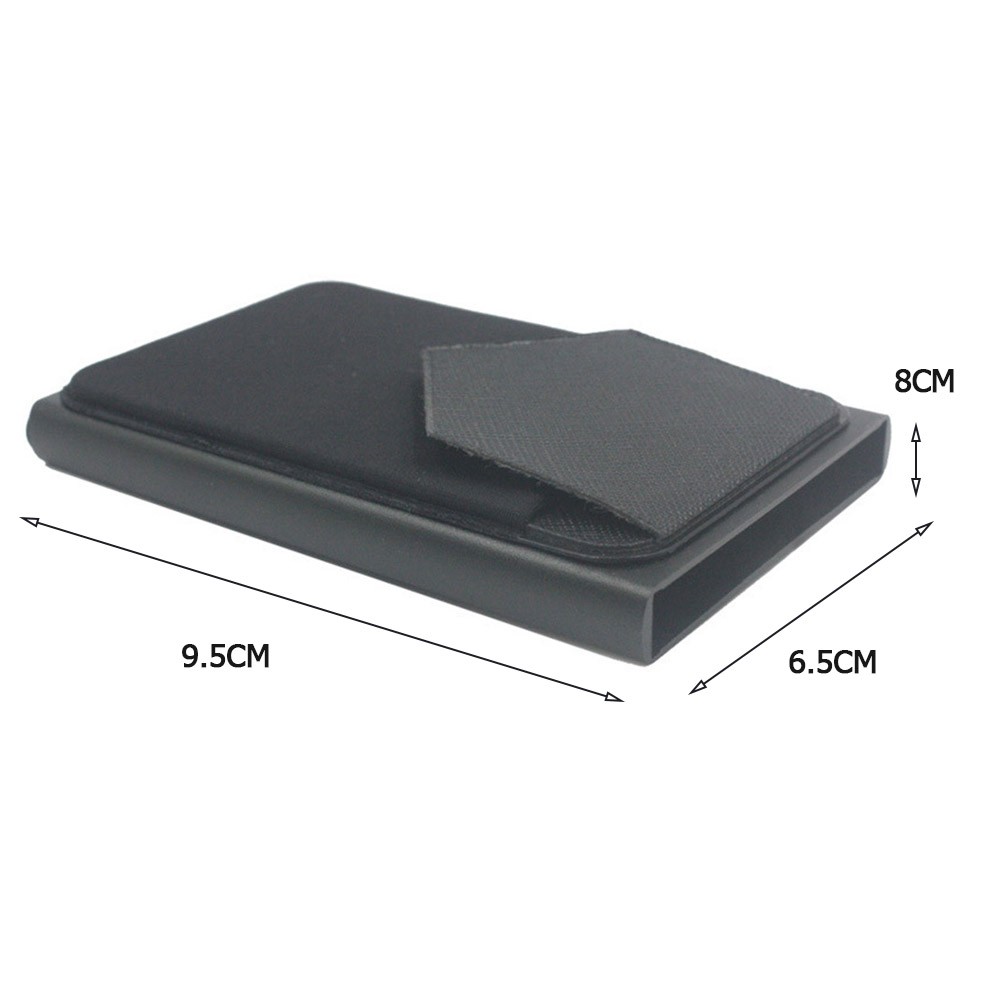 Automatic ID ID Card Holder Small Case Aluminum Men Women Wallet RFID Blocking Smart Card Holder Slim Thin Wallet Money Bag