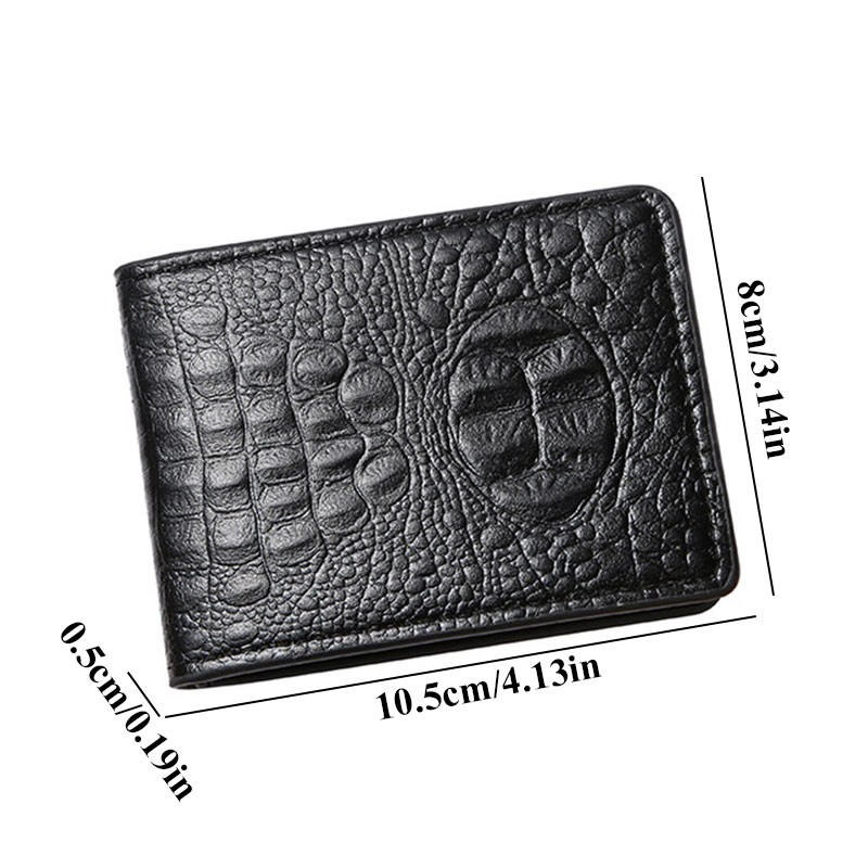 Practical Crocodile Pattern Leather Men Women Nice Car Driver License Wallet Clip Document ID Credit Card Holder Portable Cover