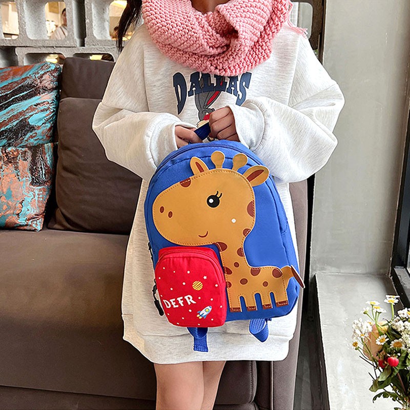 New Children's Cartoon Animal School Bags Cute Kindergarten Student School Bag Unisex School Bag Travel School Bags For Boys Girls