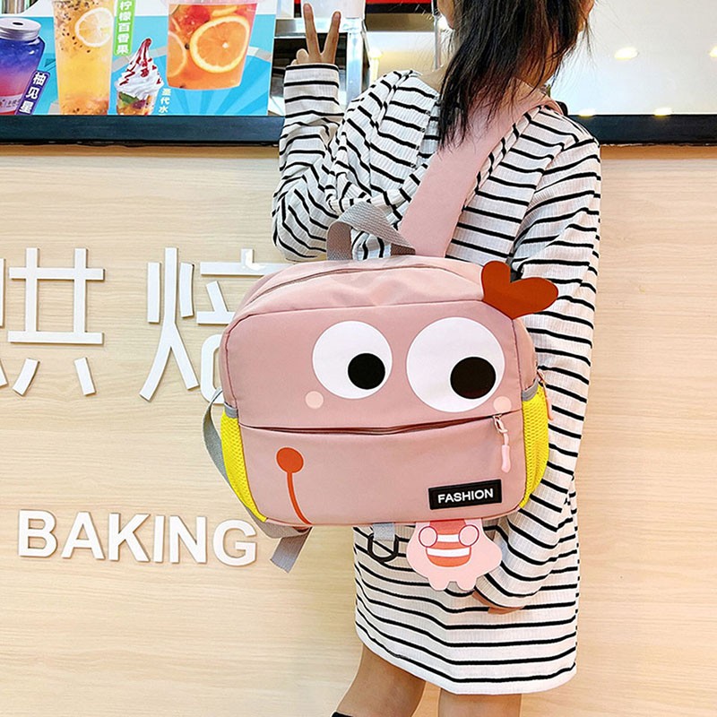 As Kindergarten School Bag Boys Girls Light Ridge Protection Backpack Cartoon Anti-lost Bag Kid Messenger Shoulder Bag