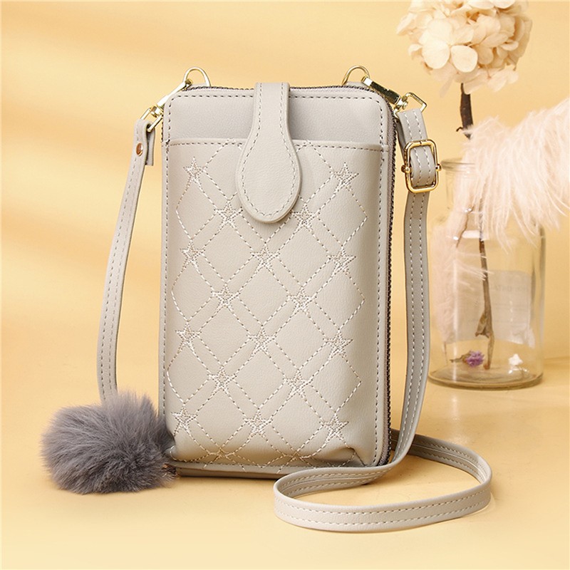 Women Wallet Mobile Phone Wallet Small Shoulder Bag Multifunction Handbag Money Wallets Clutch Card Holders Storage Organizer