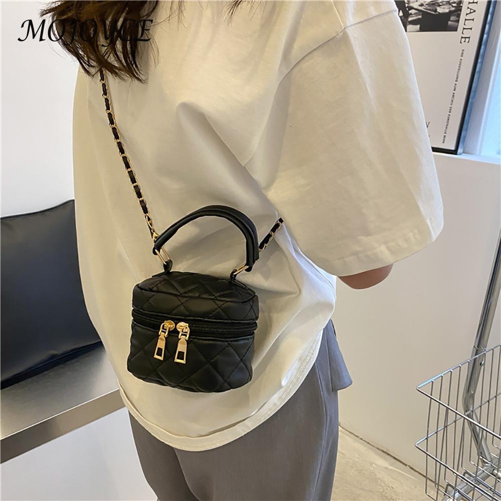 الإناث الماس شعرية سلسلة حقيبة ساعي عارضة بولي Leather حقائب جلدية Crossbody حقائب تسوق صغيرة للنساء هدايا