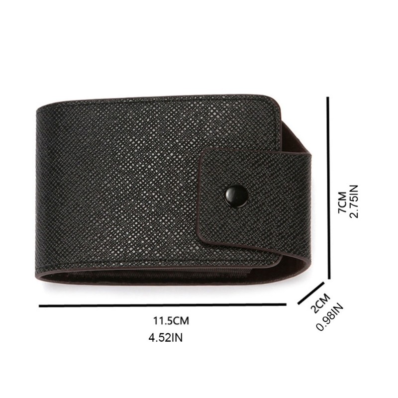 Men's and Women's PU Leather Card Holder, Multi-Pocket Protective Pocket Card Holder for Buses