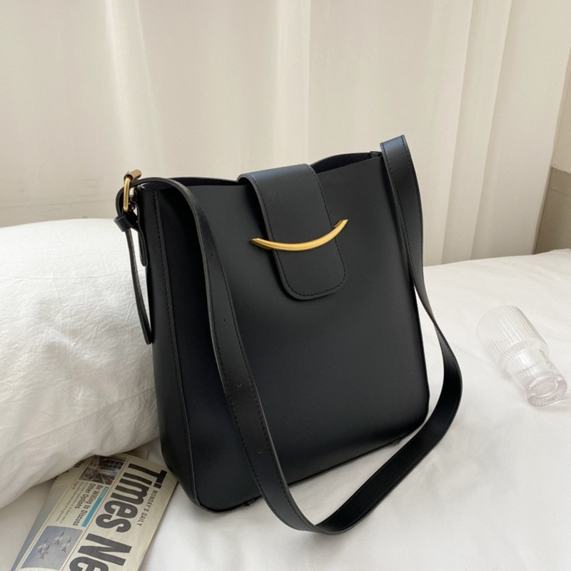 Women's PU Leather Handbags Casual Women's Handbag Black White Shoulder Bag Women's Crossbody Bag